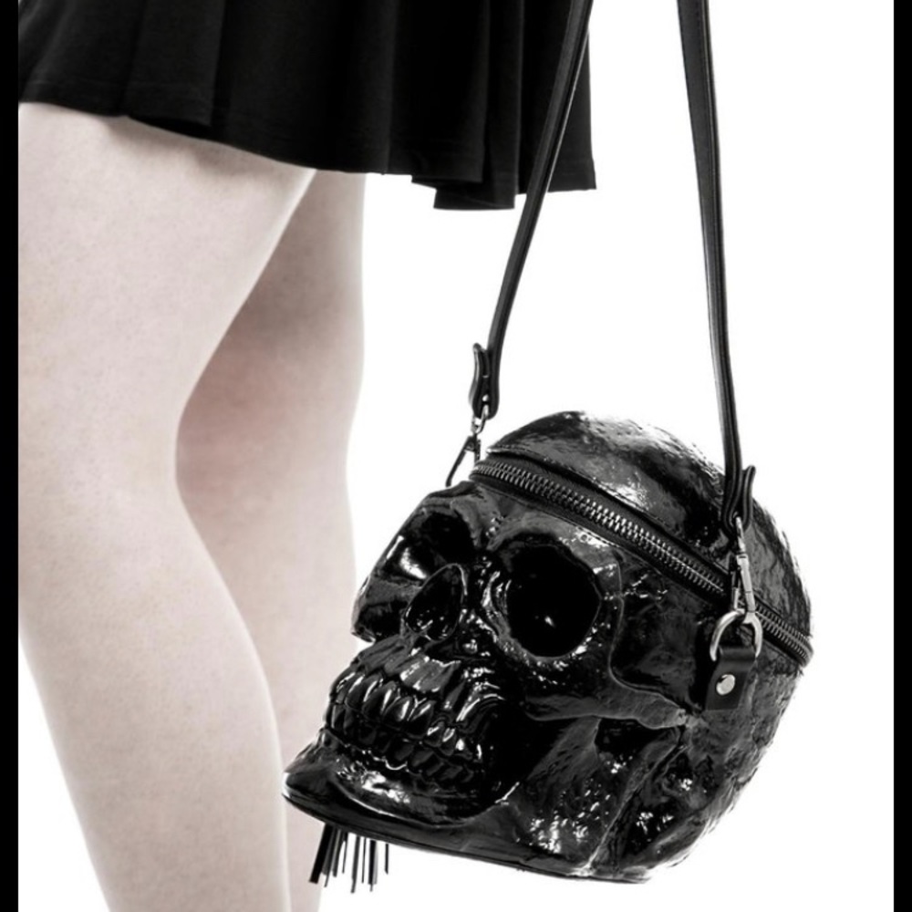 Killstar Grave Digger Skull Purse (Black)